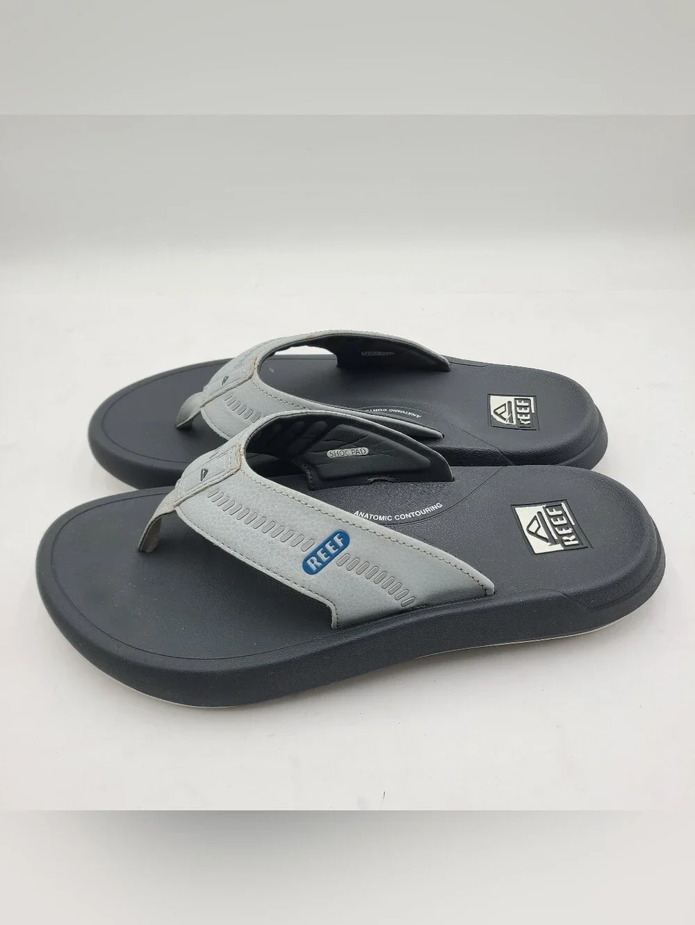 B41 Reef Mens Swellsole Cruiser Grey Blue Extremely Comfortable Ortho Sandals 12